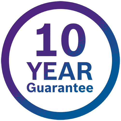 10 year guarantee logo