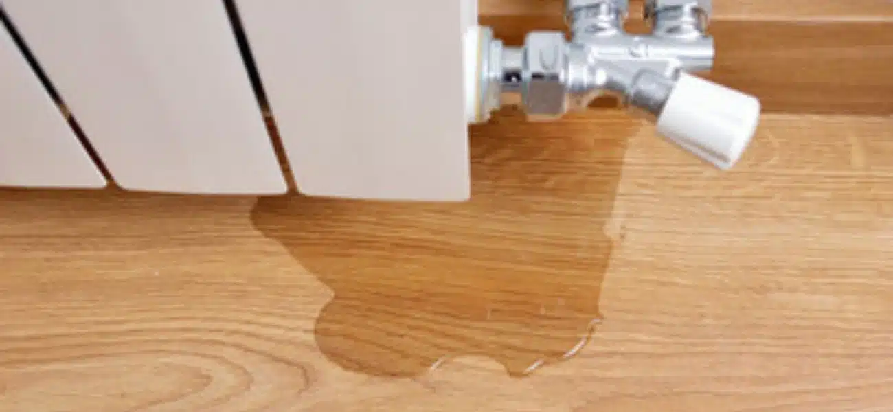 Leaking radiator